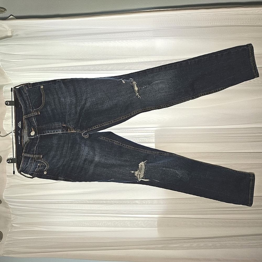 Old Navy Mid-Rise Rockstar Jeans - Distressed